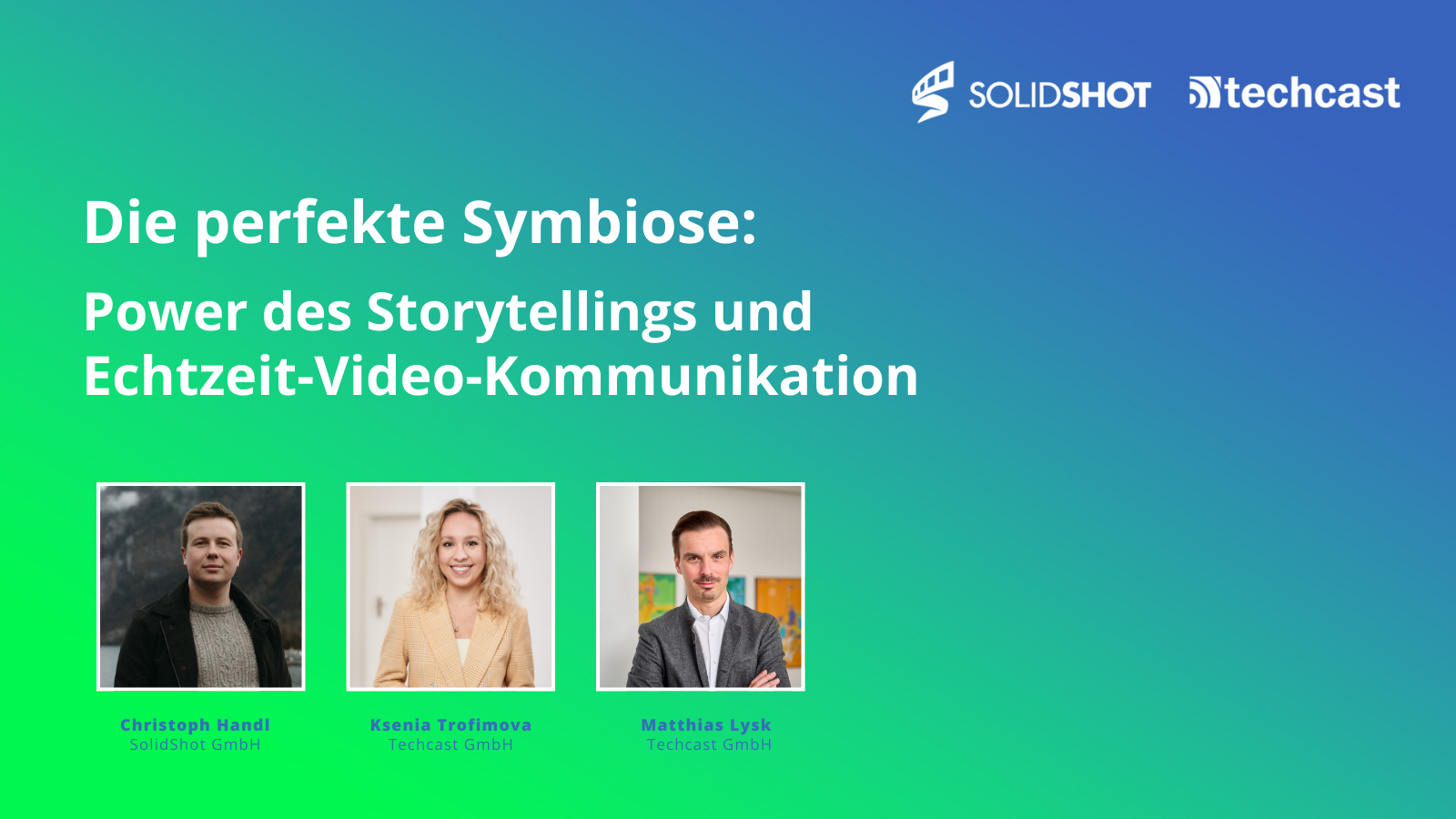 Anmeldung zum Webcast